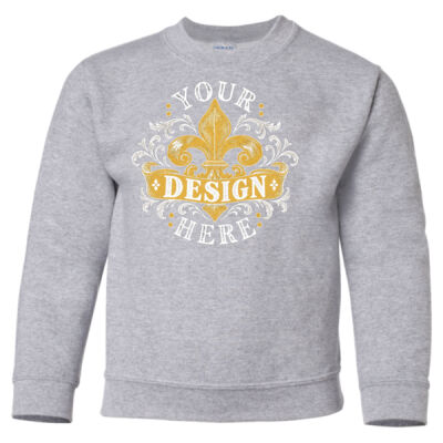 Custom Youth Crewneck Sweatshirt Thumbnail